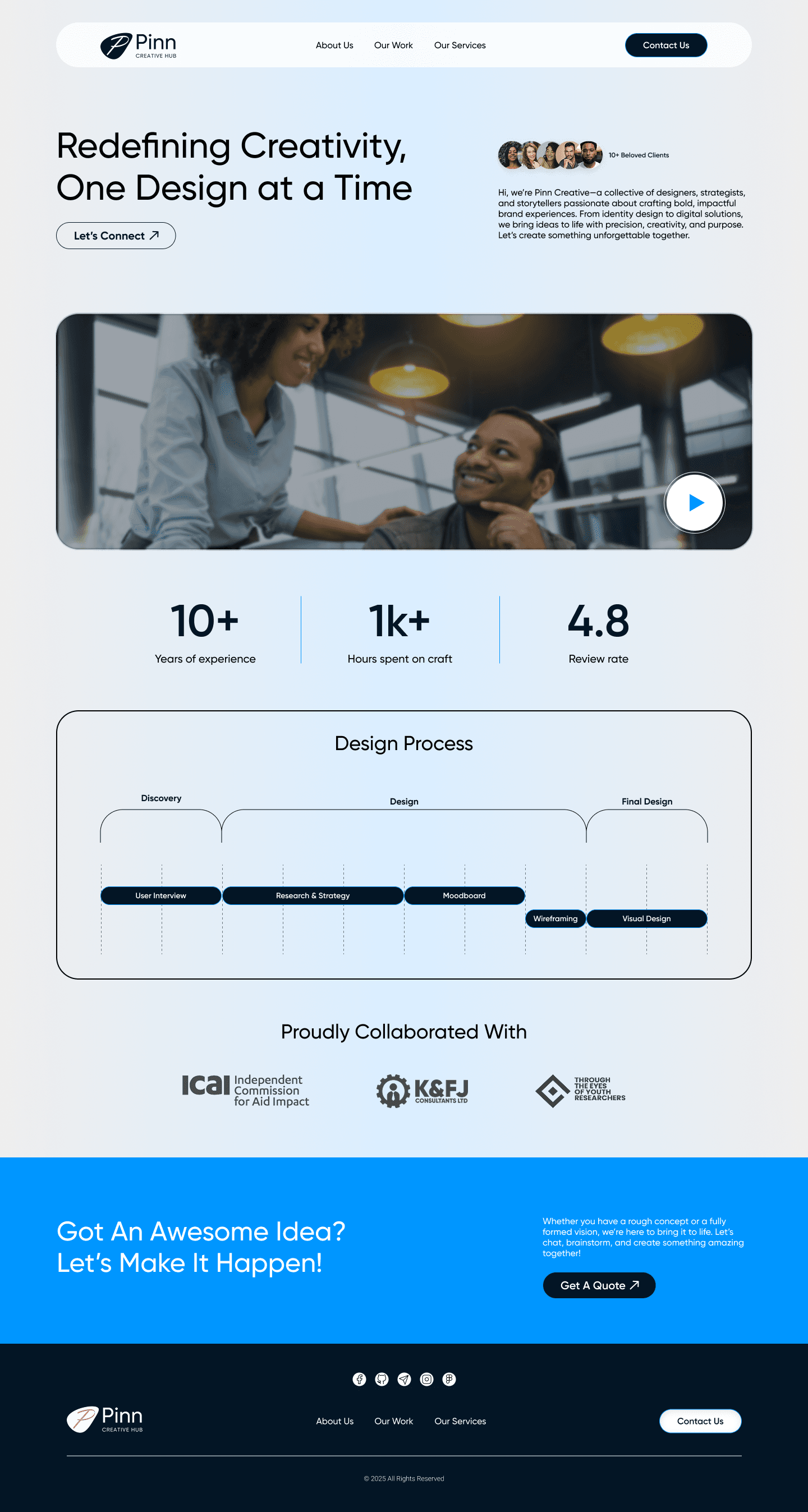 Pinn Creative Hub about us page